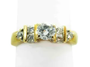 0.38ct tw Natural Earth Mined Diamond Ring 14k Gold Size 6.25