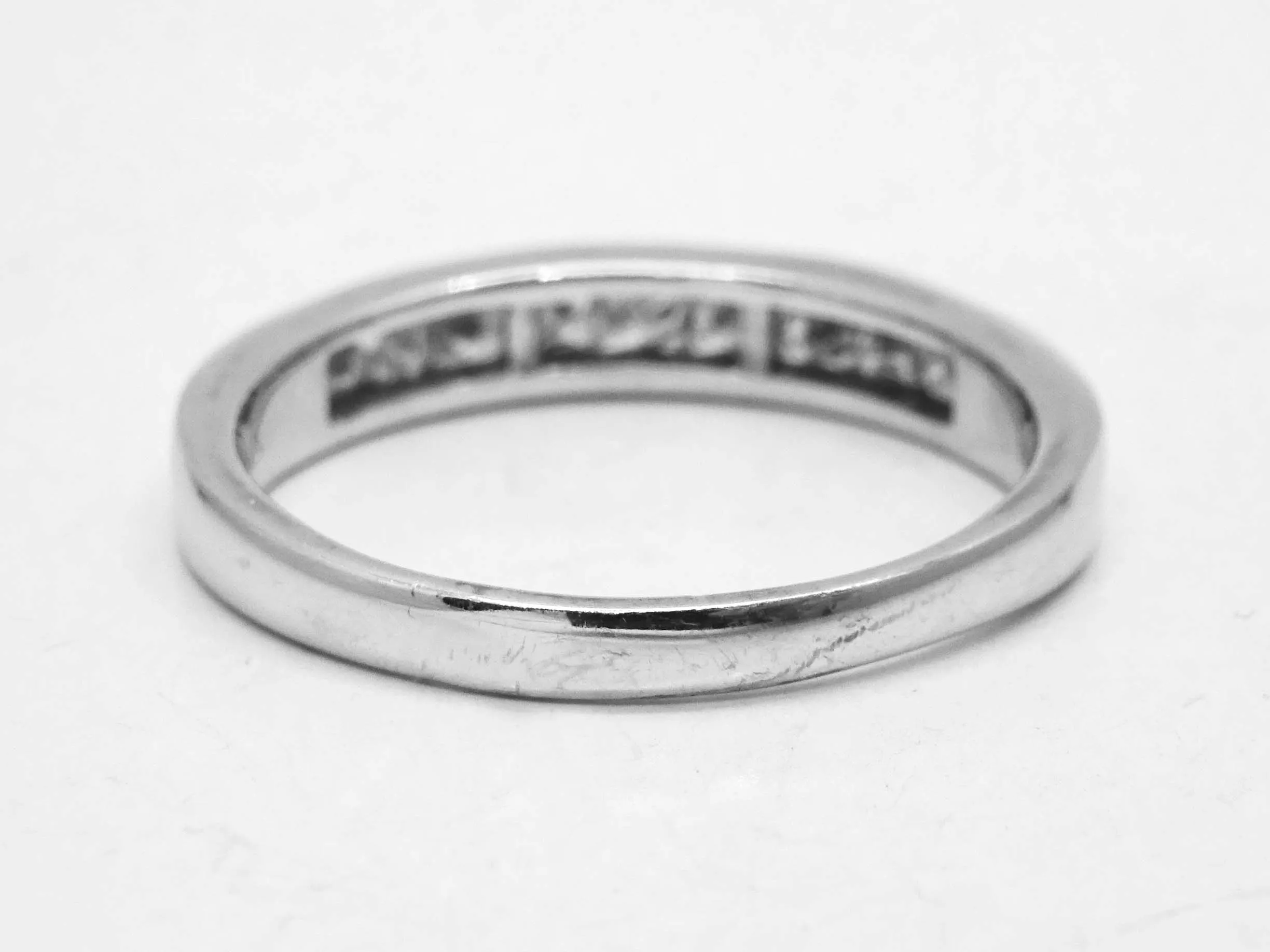 0.75 ctw Natural Diamond Anniversary Band Ring 14k White Gold Size 10.5