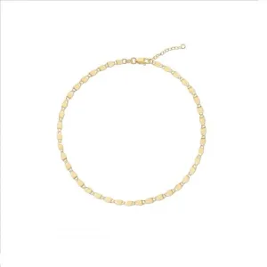 10K Gold Valentino-Style Chain Anklet
