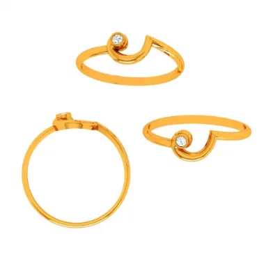 14k Conceptual Yellow Gold Ring
