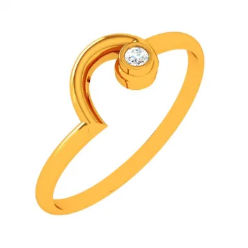 14k Conceptual Yellow Gold Ring