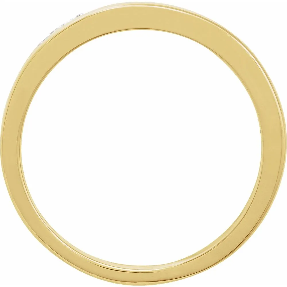 14K Gold 1/3 CTW Natural Diamond Tapered Ring
