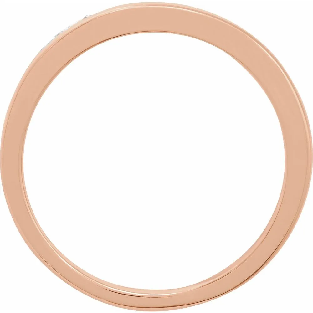 14K Gold 1/3 CTW Natural Diamond Tapered Ring