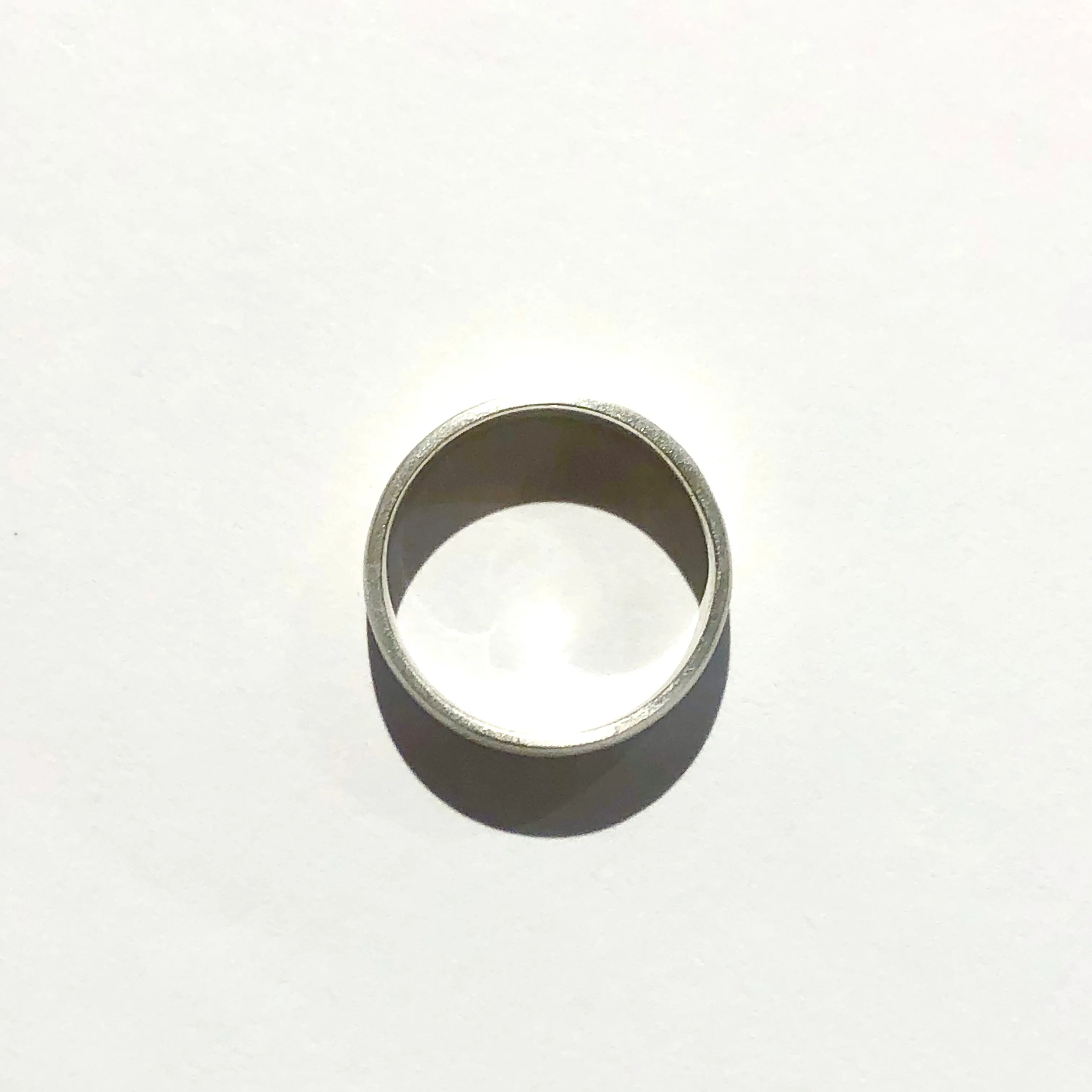 14k Gold and Sterling Silver 6 mm Modern Two-tone Mixed Metal Ring