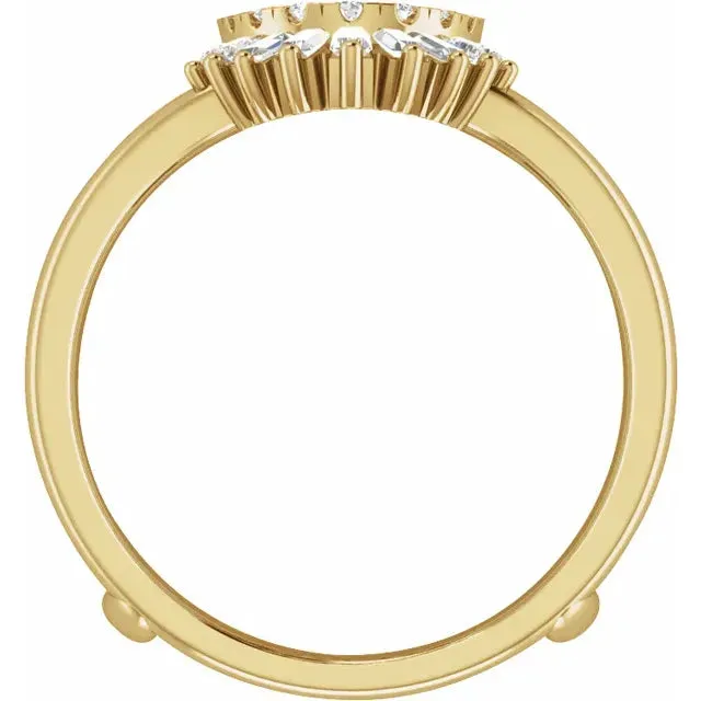 14k Gold Art Deco Style 1/2 CTW Natural Diamond Wedding Band