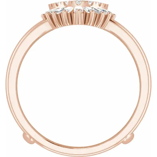14k Gold Art Deco Style 1/2 CTW Natural Diamond Wedding Band