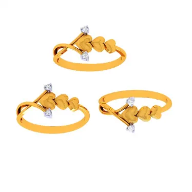 14k Heart Motif Gold Ring