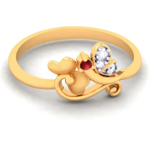14k Uniquely Designed Gold Ring From The Amazea Collection
