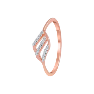 14KT (585) Rose Gold And Diamond Ring For Women