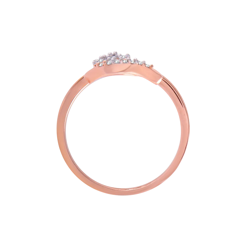 14KT (585) Rose Gold And Diamond Ring For Women