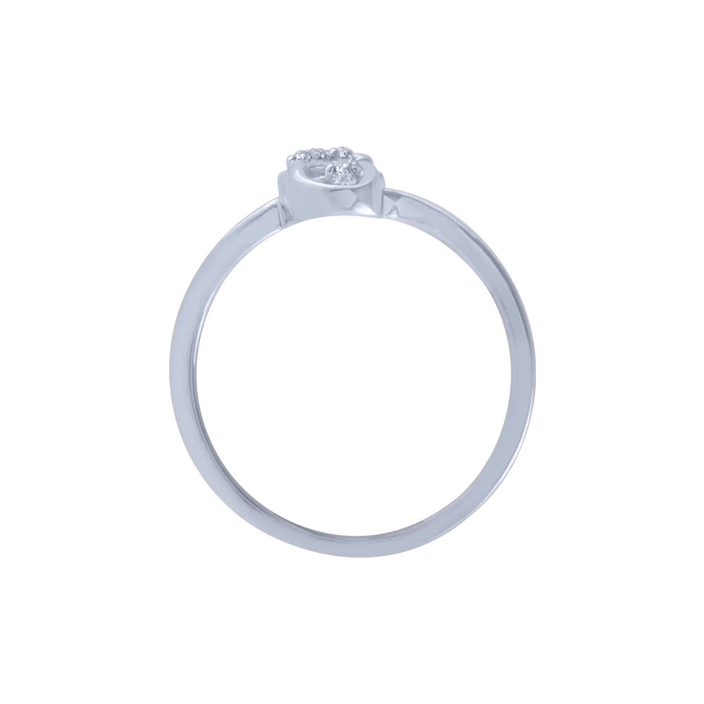 14KT (585) White Gold And Diamond Ring For Women