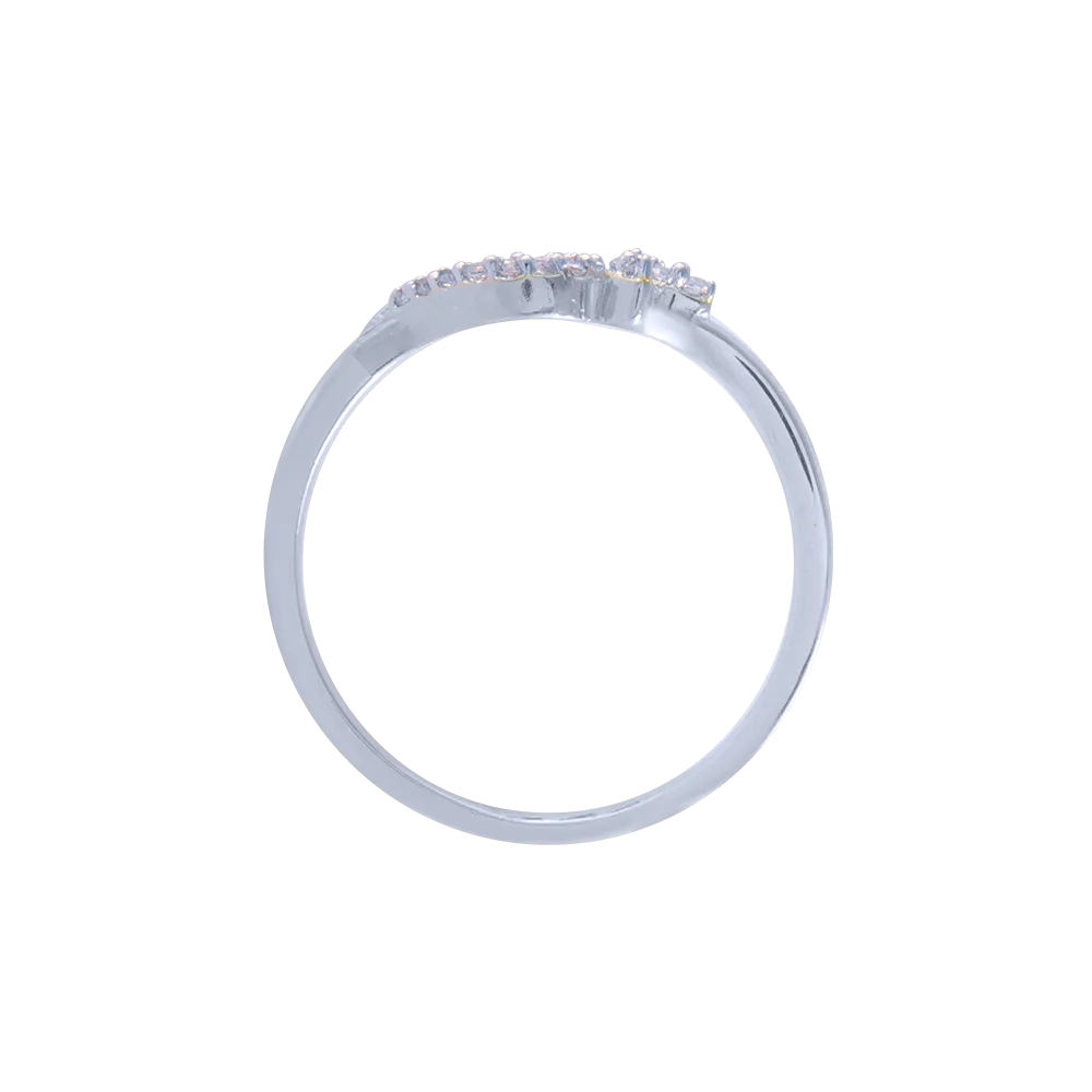 14KT (585) White Gold And Diamond Ring For Women