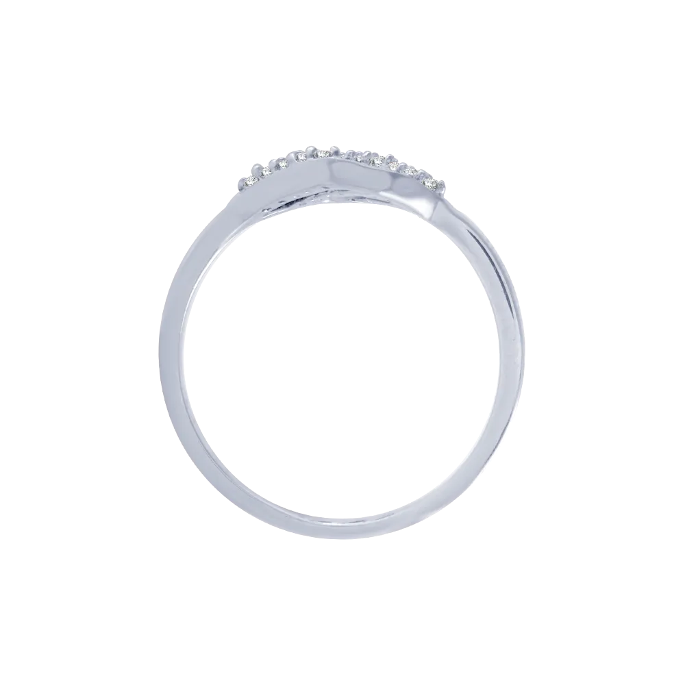 14KT (585) White Gold And Diamond Ring For Women