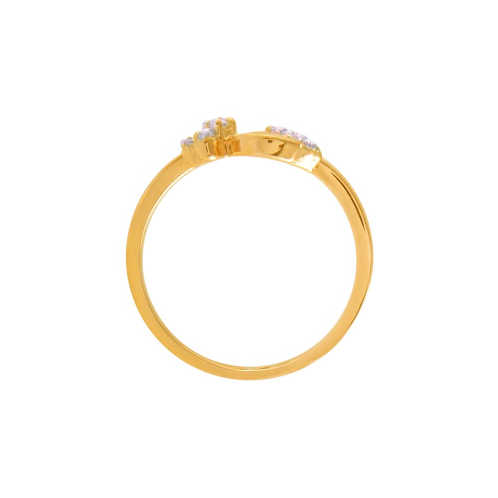 14KT (585) Yellow Gold And Diamond Ring For Women