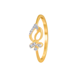 14KT (585) Yellow Gold And Diamond Ring For Women