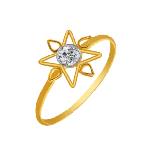14KT (585) Yellow Gold Ring For Women