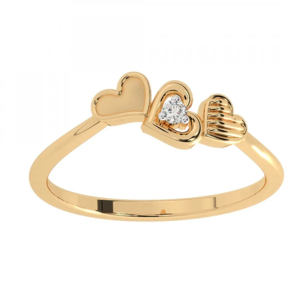 14KT (585) Yellow Gold Ring For Women