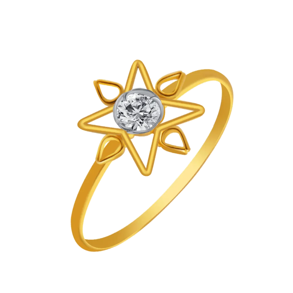 14KT (585) Yellow Gold Ring For Women
