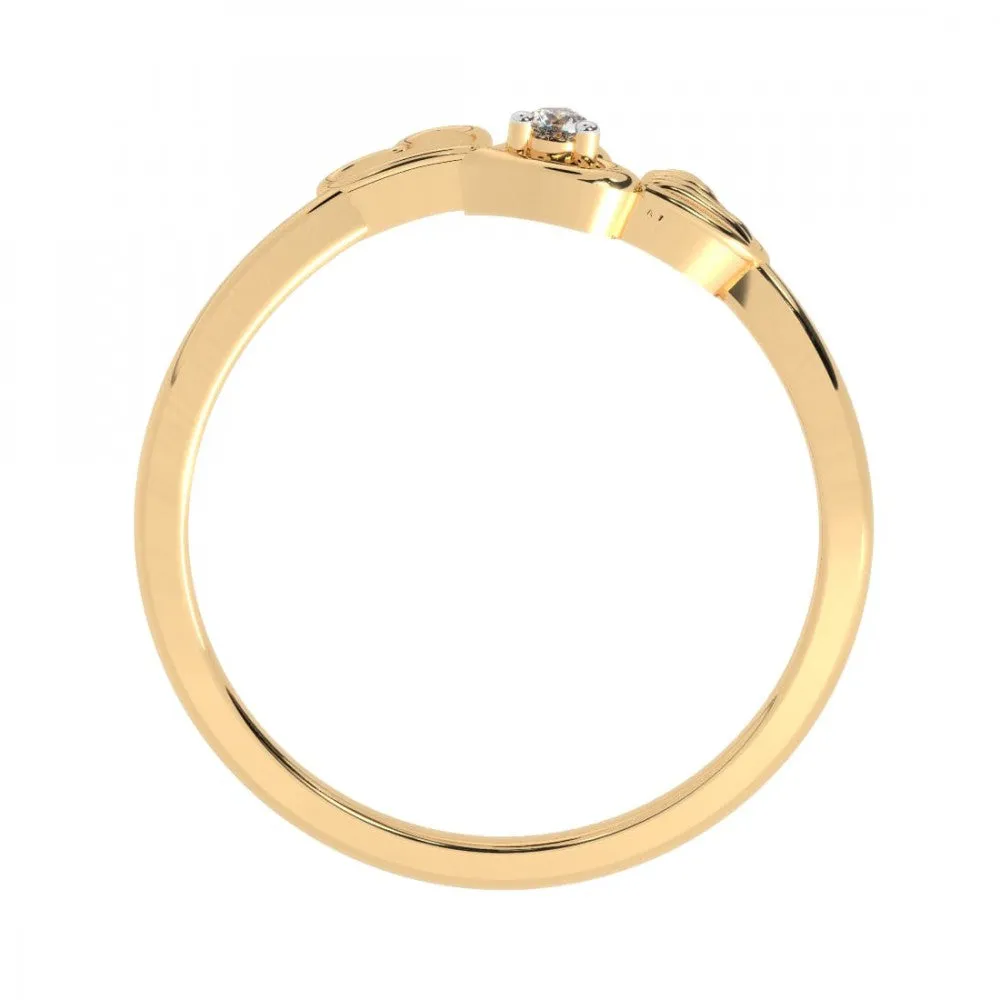 14KT (585) Yellow Gold Ring For Women