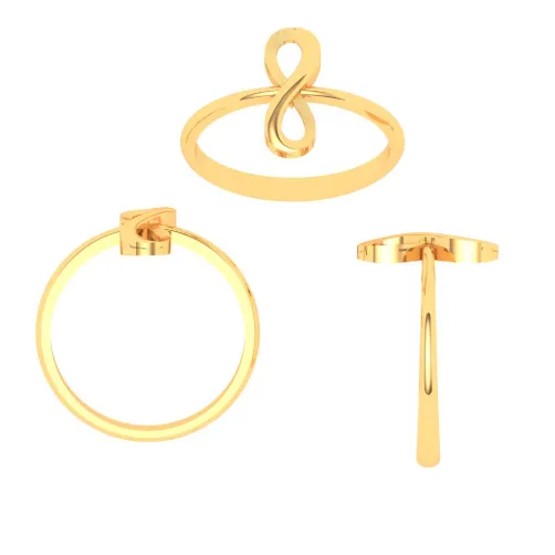 14KT Infinity Design Gold Ring From Amazea Collection