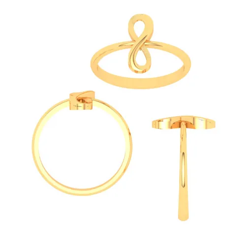 14KT Infinity Design Gold Ring From Amazea Collection