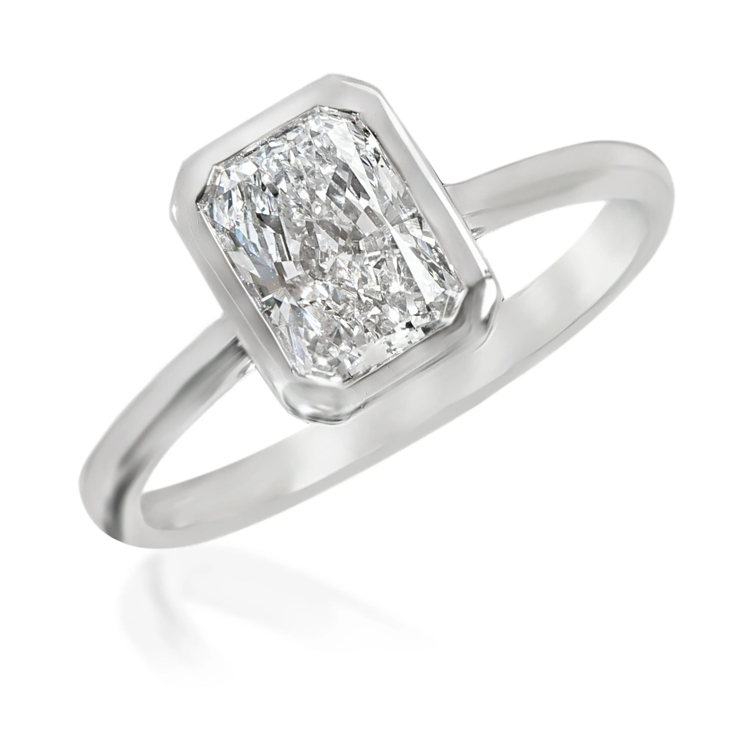 1.5 ctw White Gold Lab-Grown Diamond Ring
