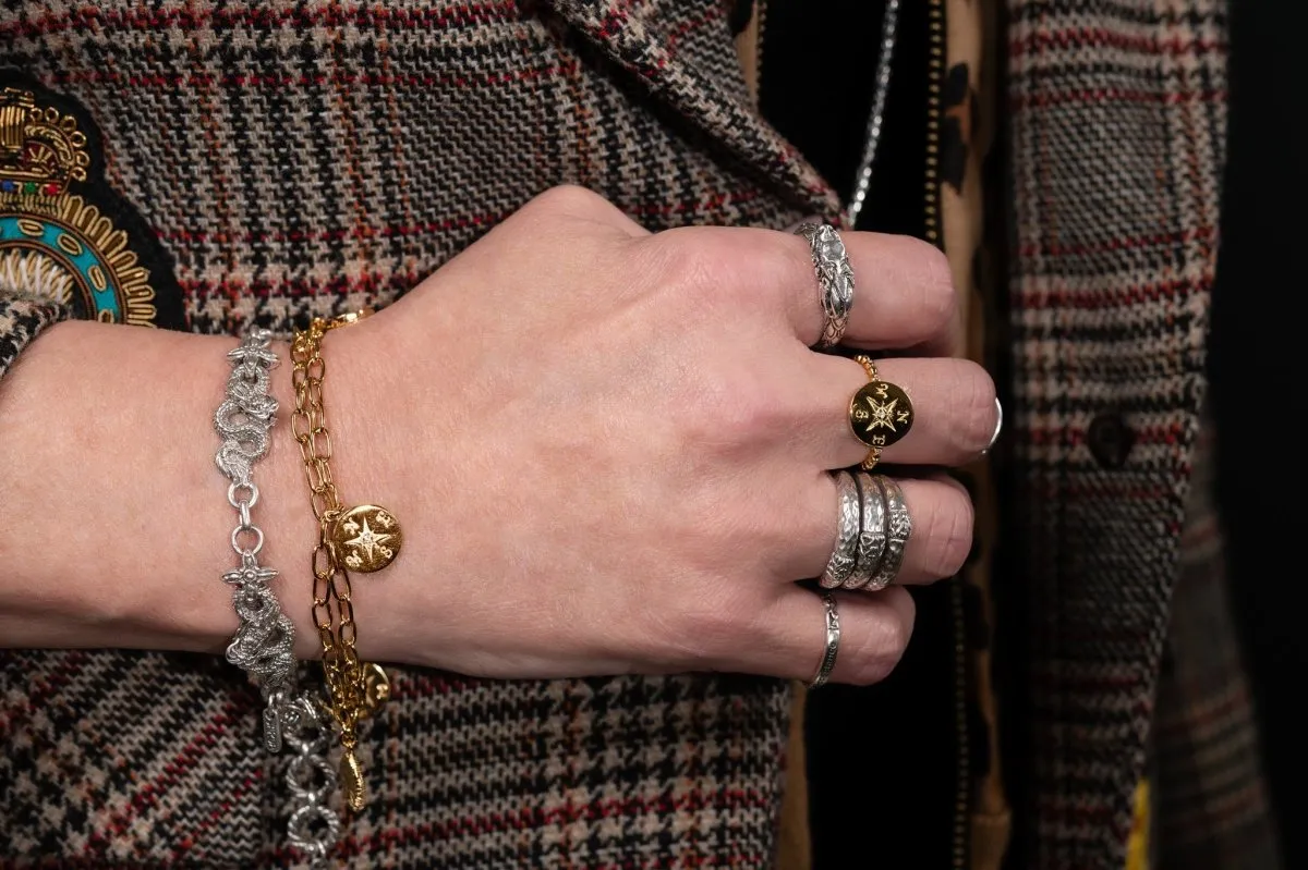 18K Gold Direct My Path Bracelet? in White Zircon