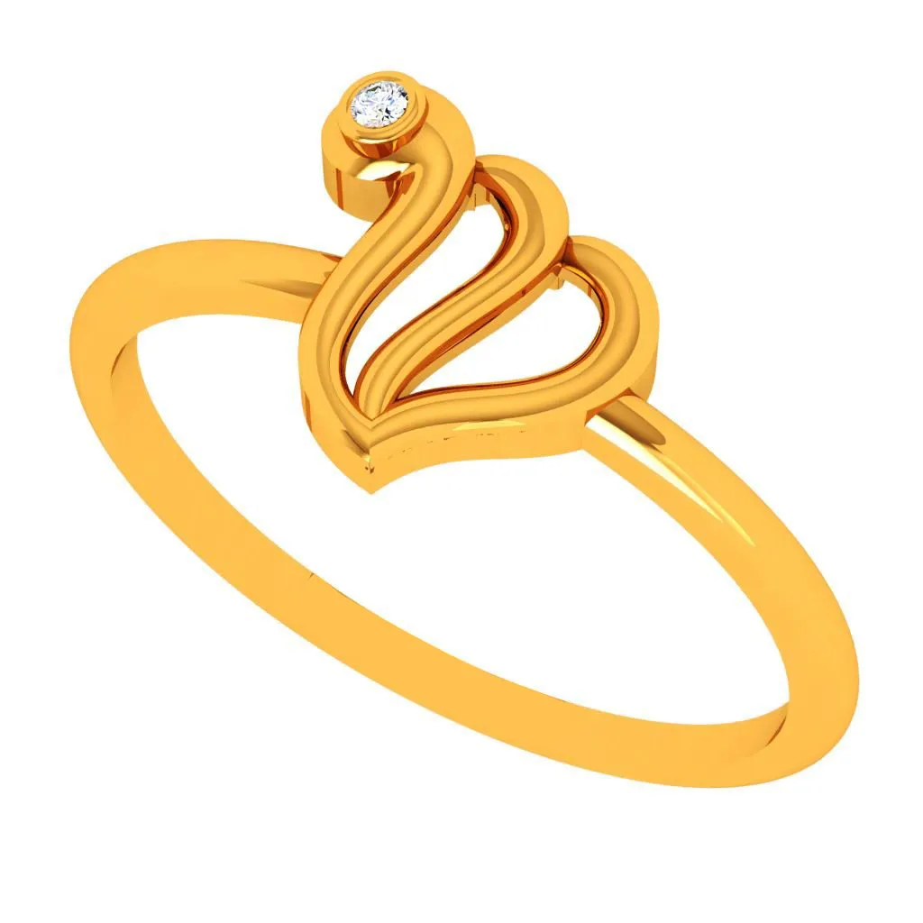 18k Speculative Yellow Gold Diamond Ring