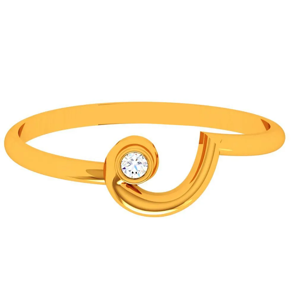 18k Speculative Yellow Gold Diamond Ring