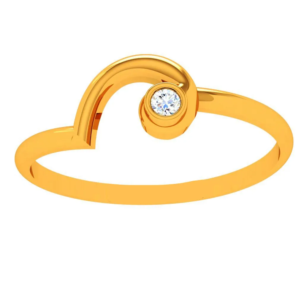 18k Speculative Yellow Gold Diamond Ring