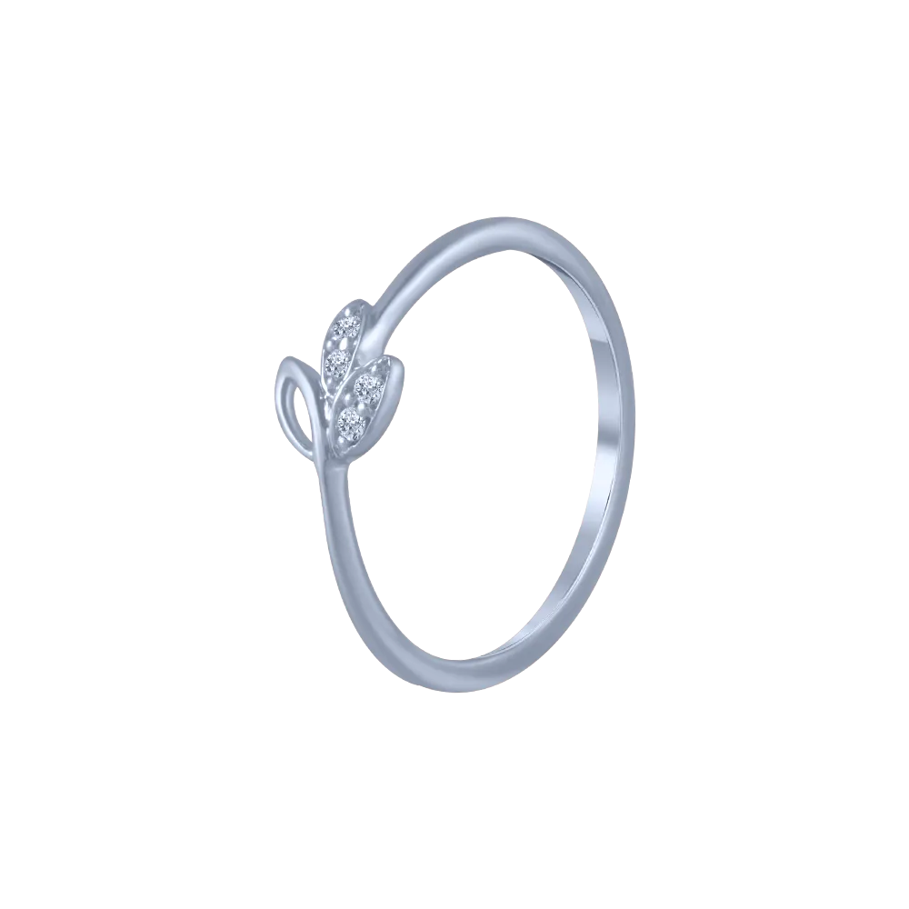 18KT (750) White Gold And Diamond Ring For Women