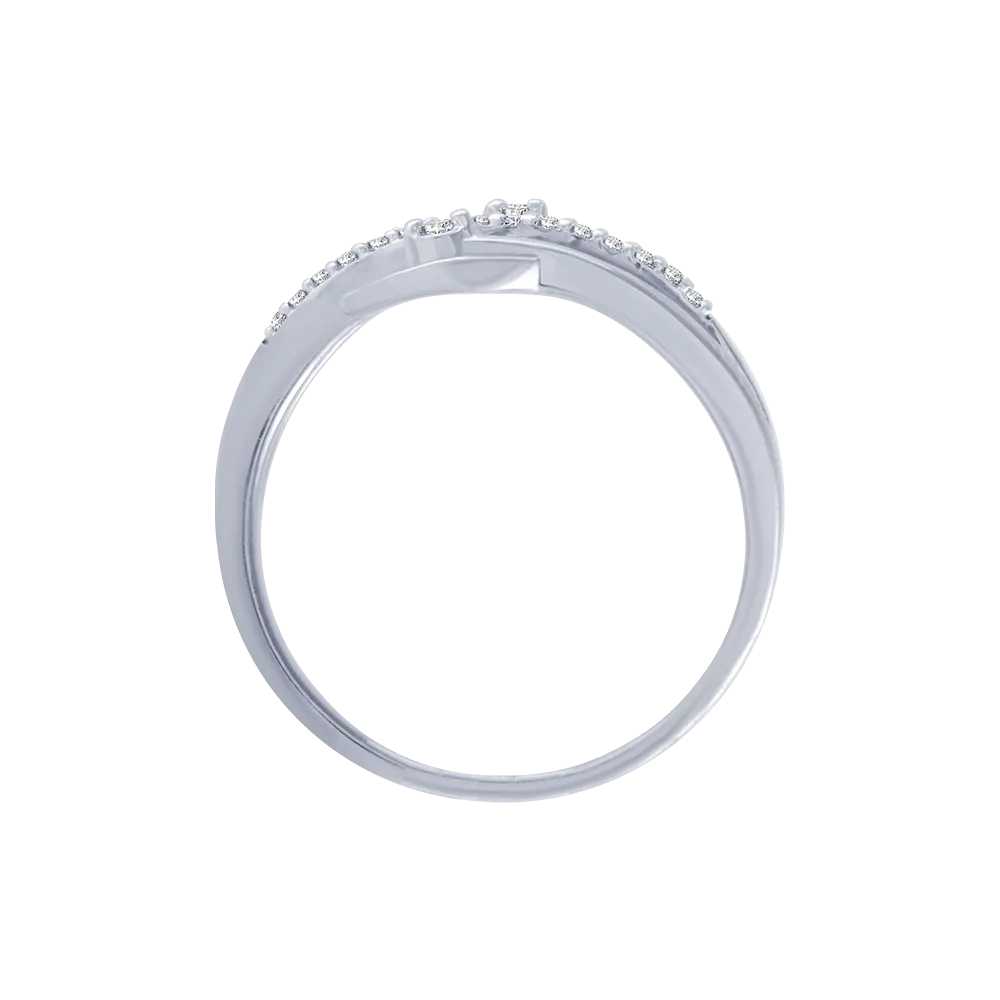 18KT (750) White Gold And Diamond Ring For Women