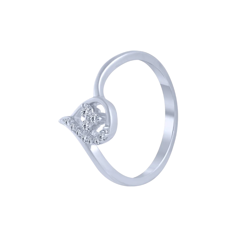 18KT (750) White Gold And Diamond Ring For Women