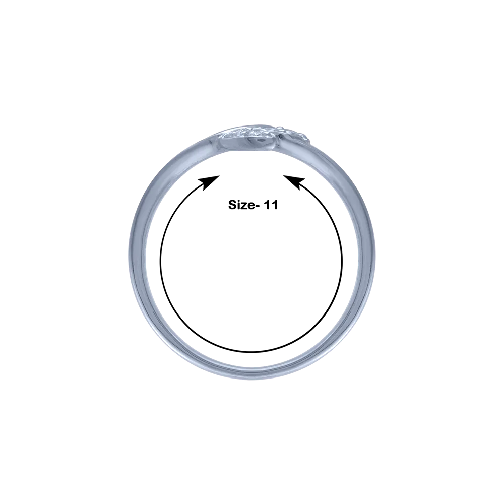18KT (750) White Gold And Diamond Ring For Women