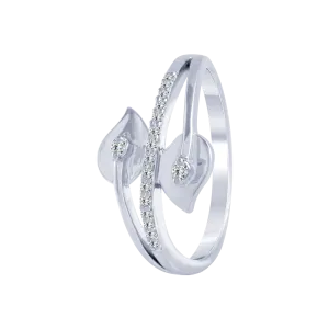 18KT (750) White Gold And Diamond Ring For Women