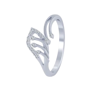 18KT (750) White Gold And Diamond Ring For Women