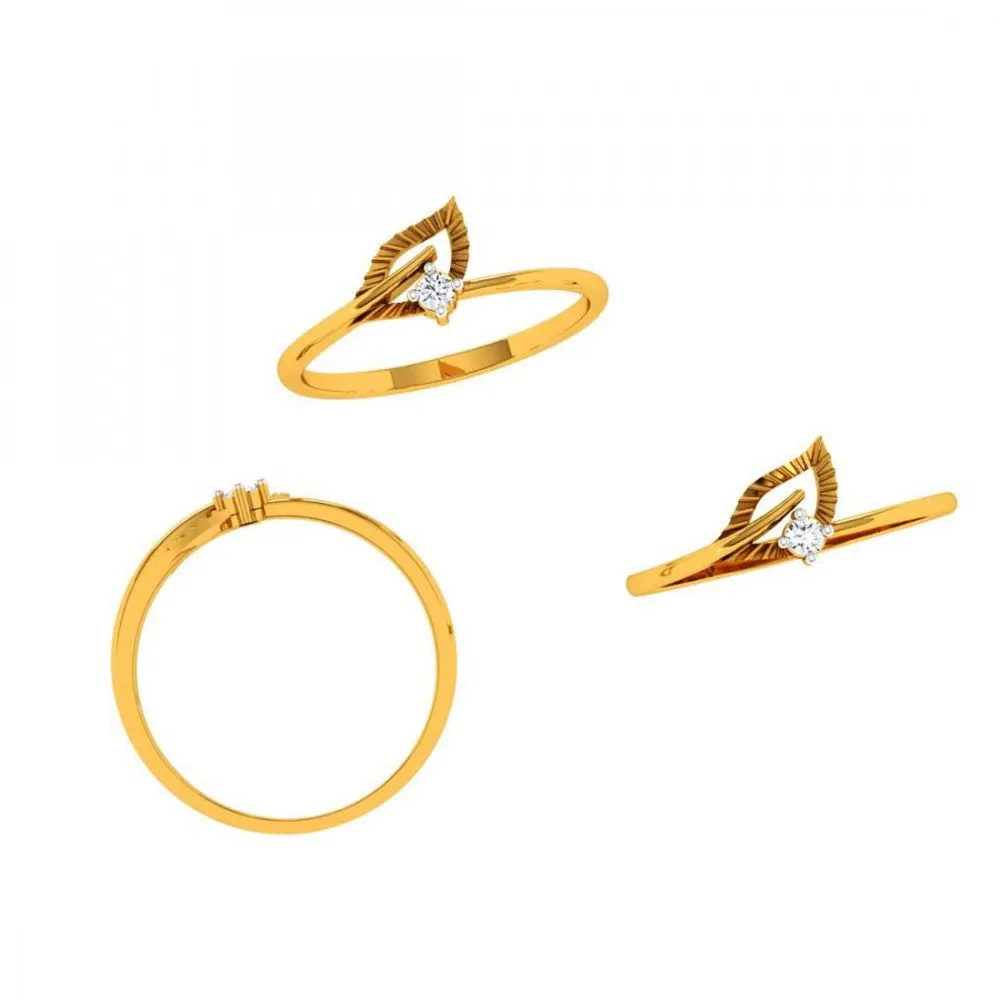 22KT (916) Yellow Gold Ring For Woman