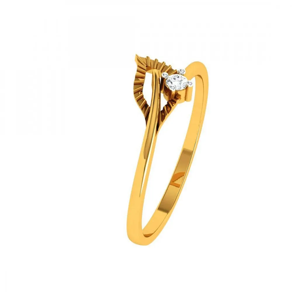 22KT (916) Yellow Gold Ring For Woman