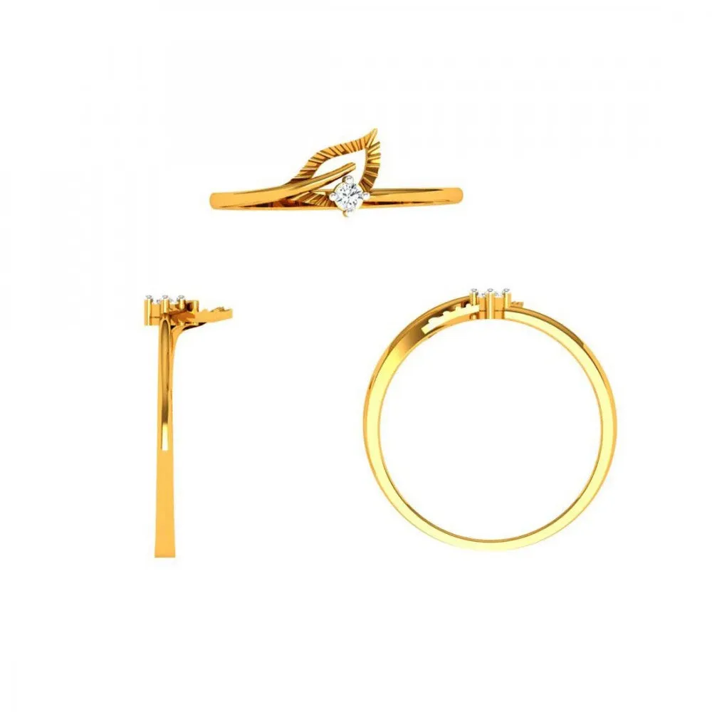 22KT (916) Yellow Gold Ring For Woman