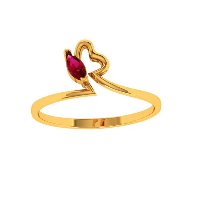 22KT (916) Yellow Gold Ring For Women