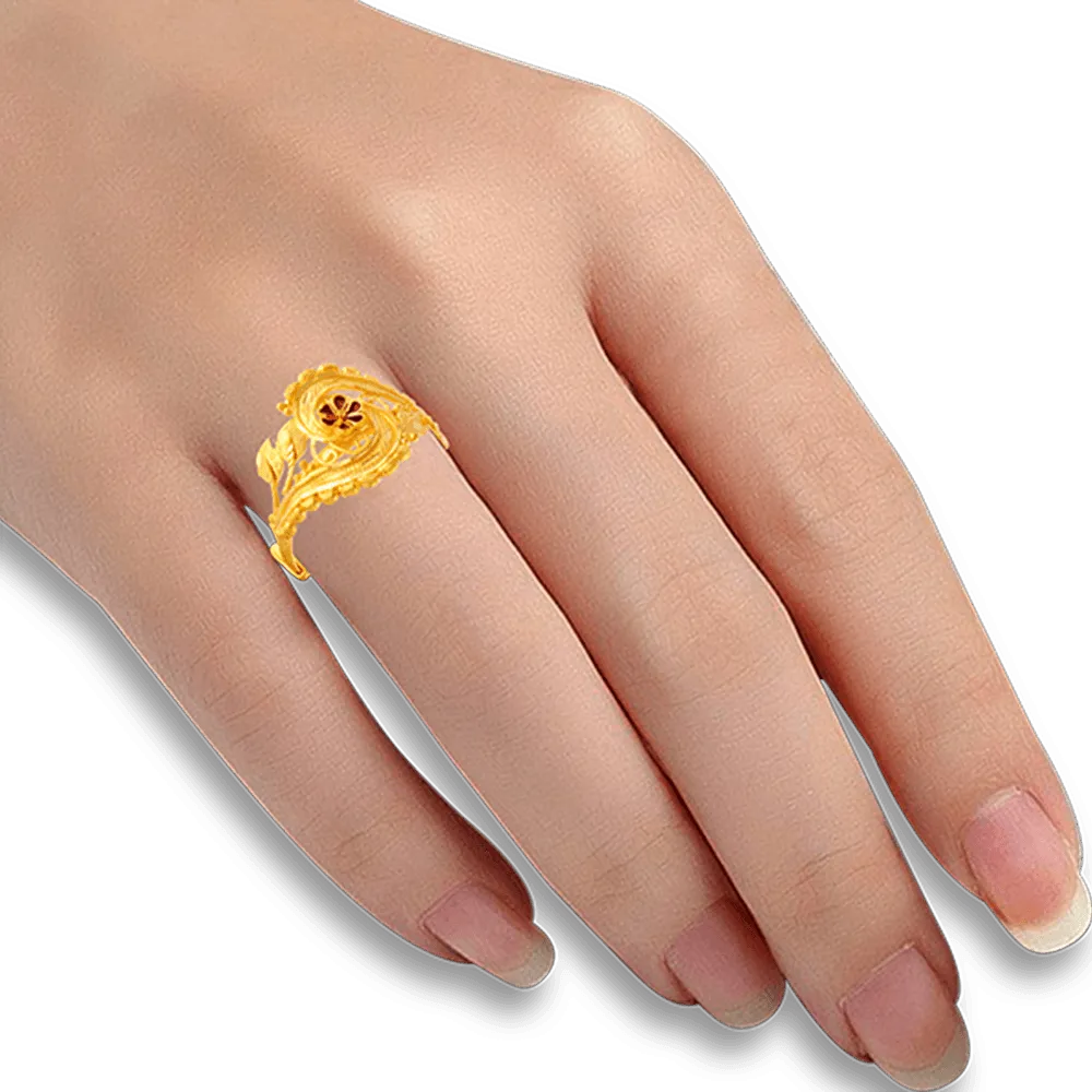 22KT Yellow Gold Ring For Women
