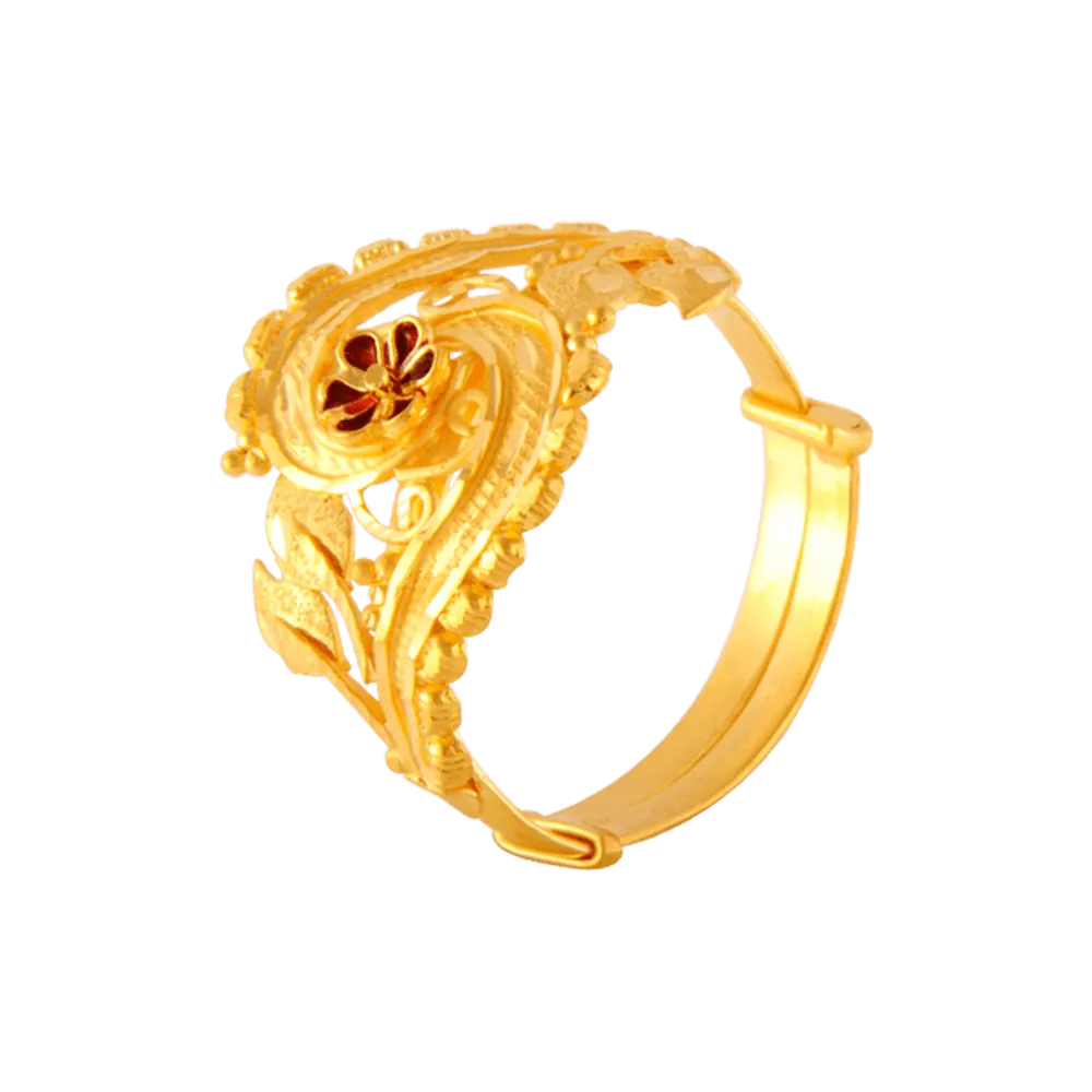 22KT Yellow Gold Ring For Women