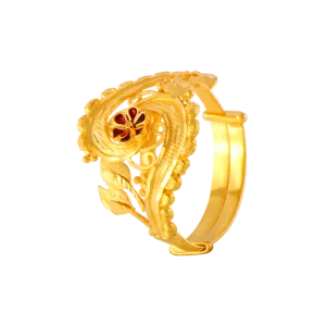 22KT Yellow Gold Ring For Women