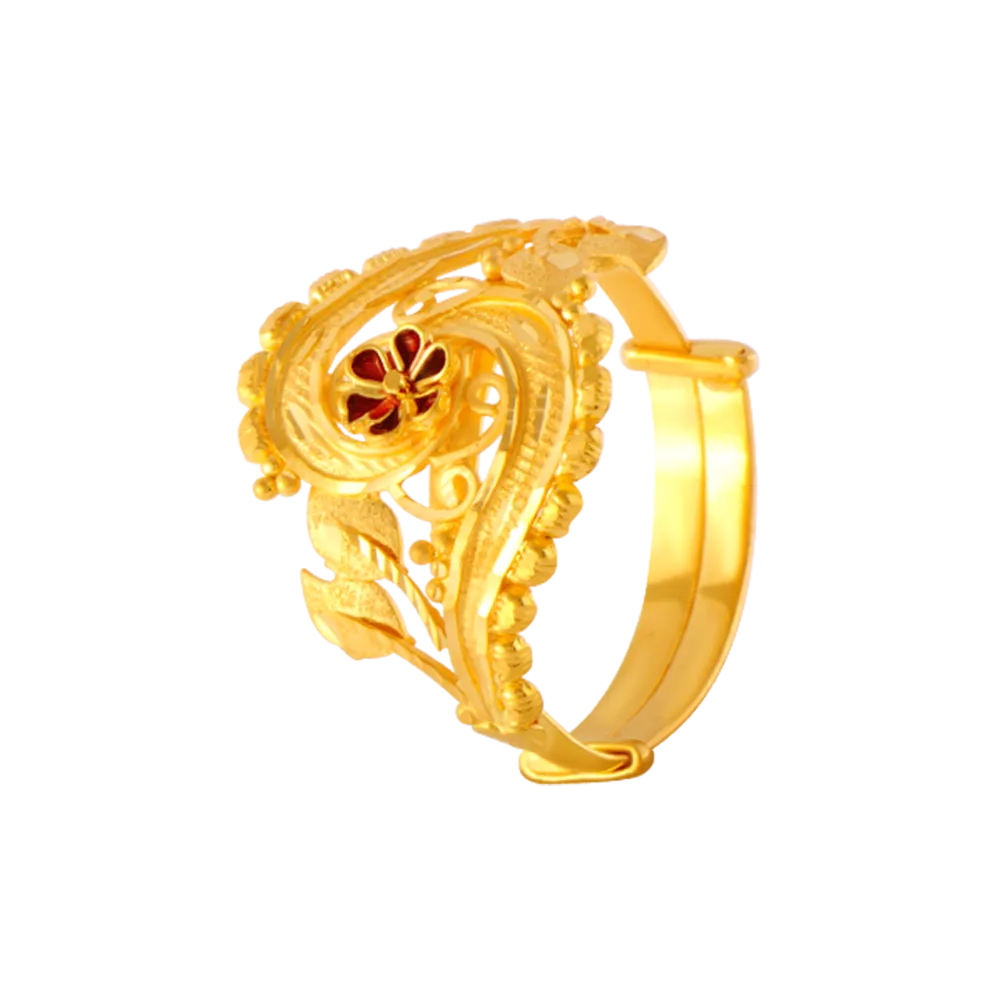 22KT Yellow Gold Ring For Women