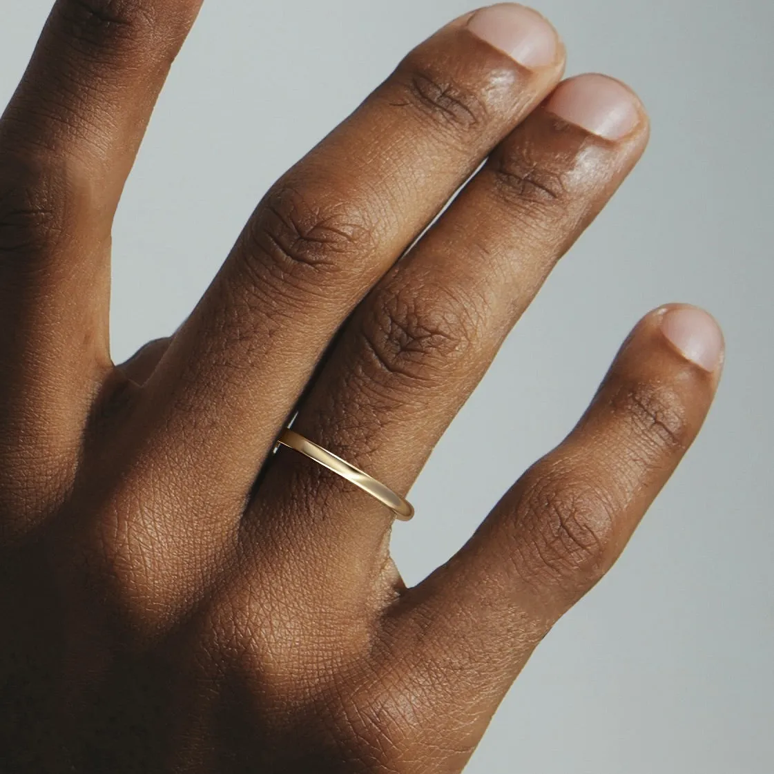 2mm Half Flat and Domed Band