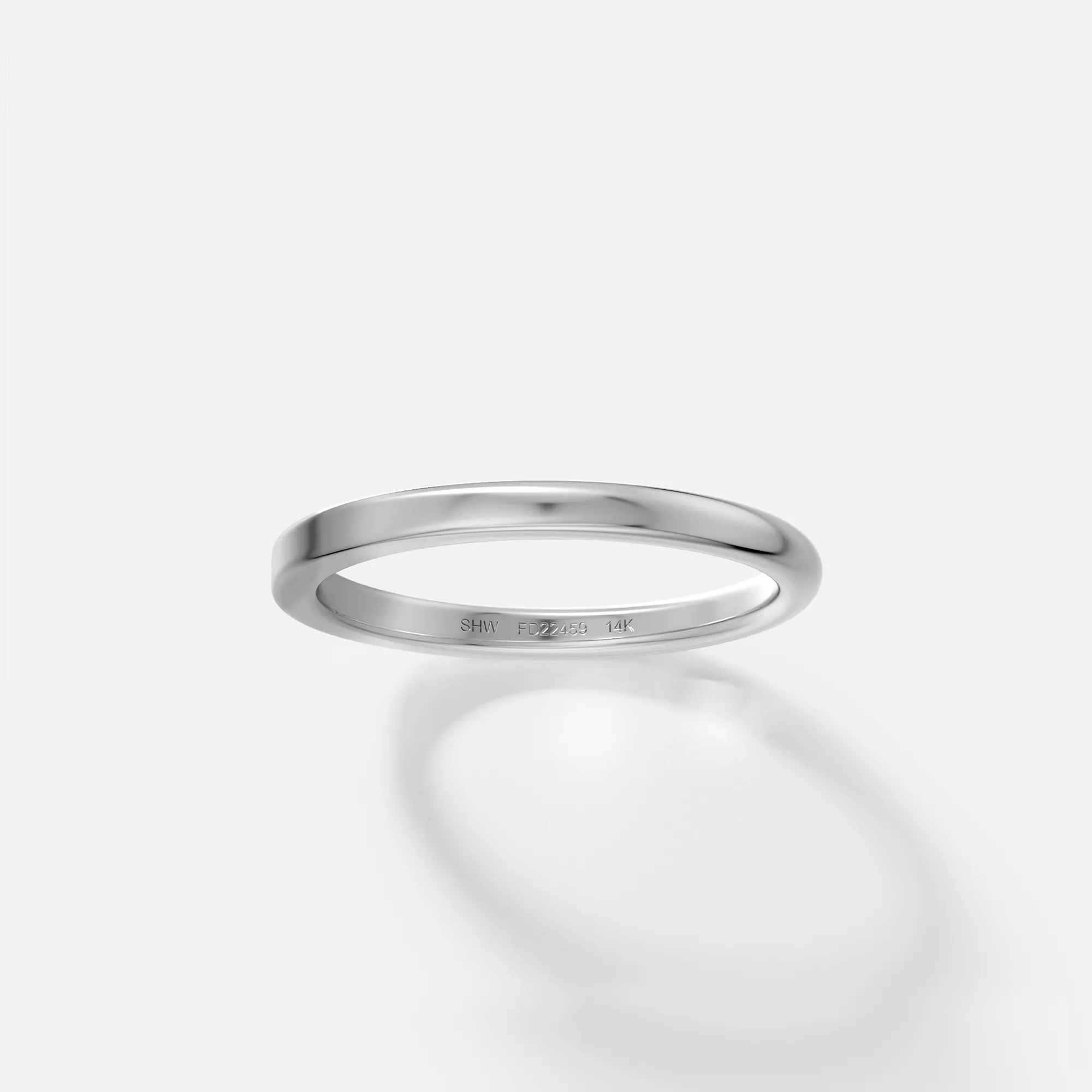 2mm Half Flat and Domed Band