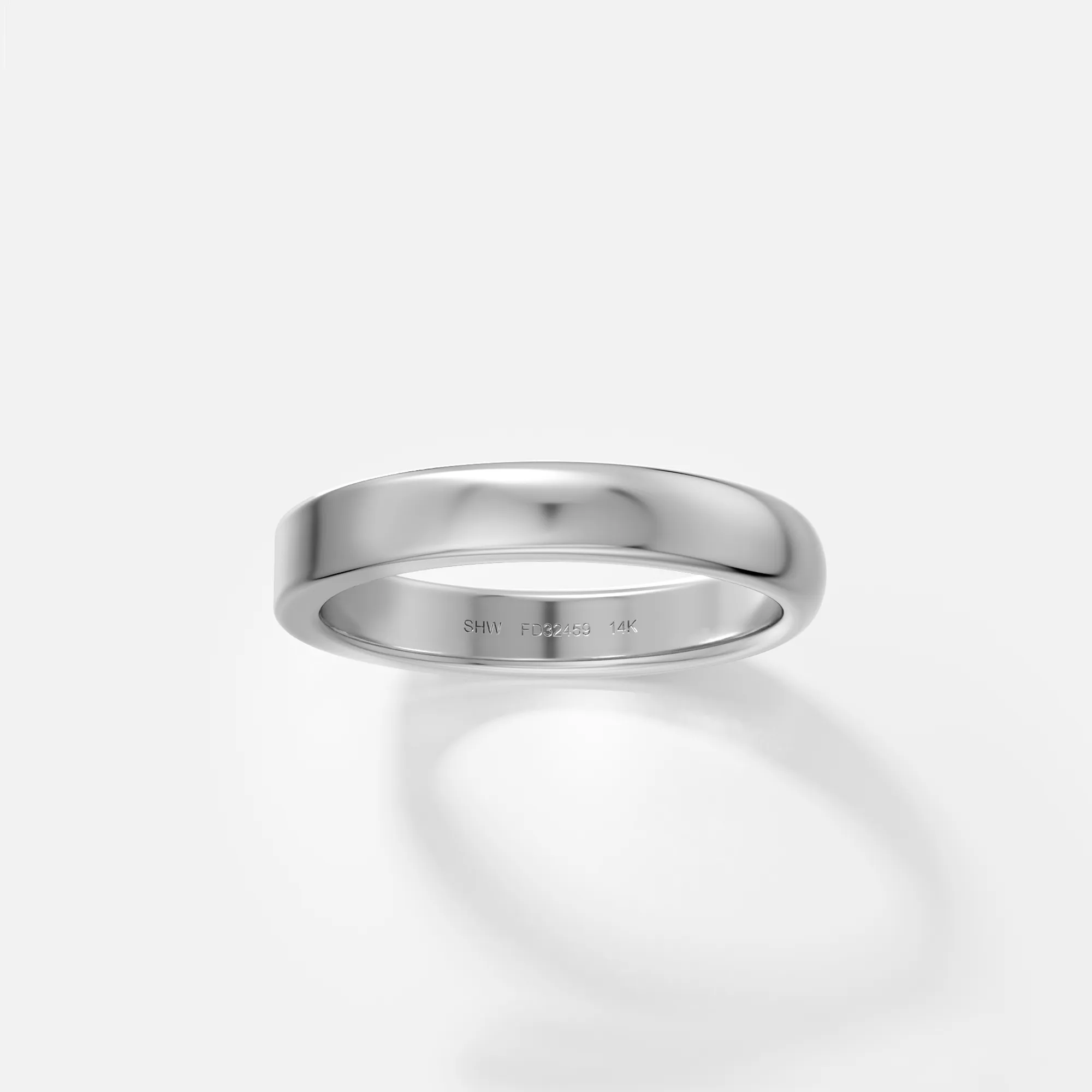 3mm Half Flat and Domed Band