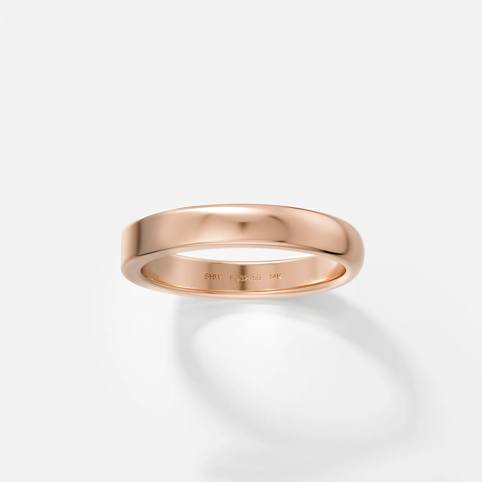 3mm Half Flat and Domed Band