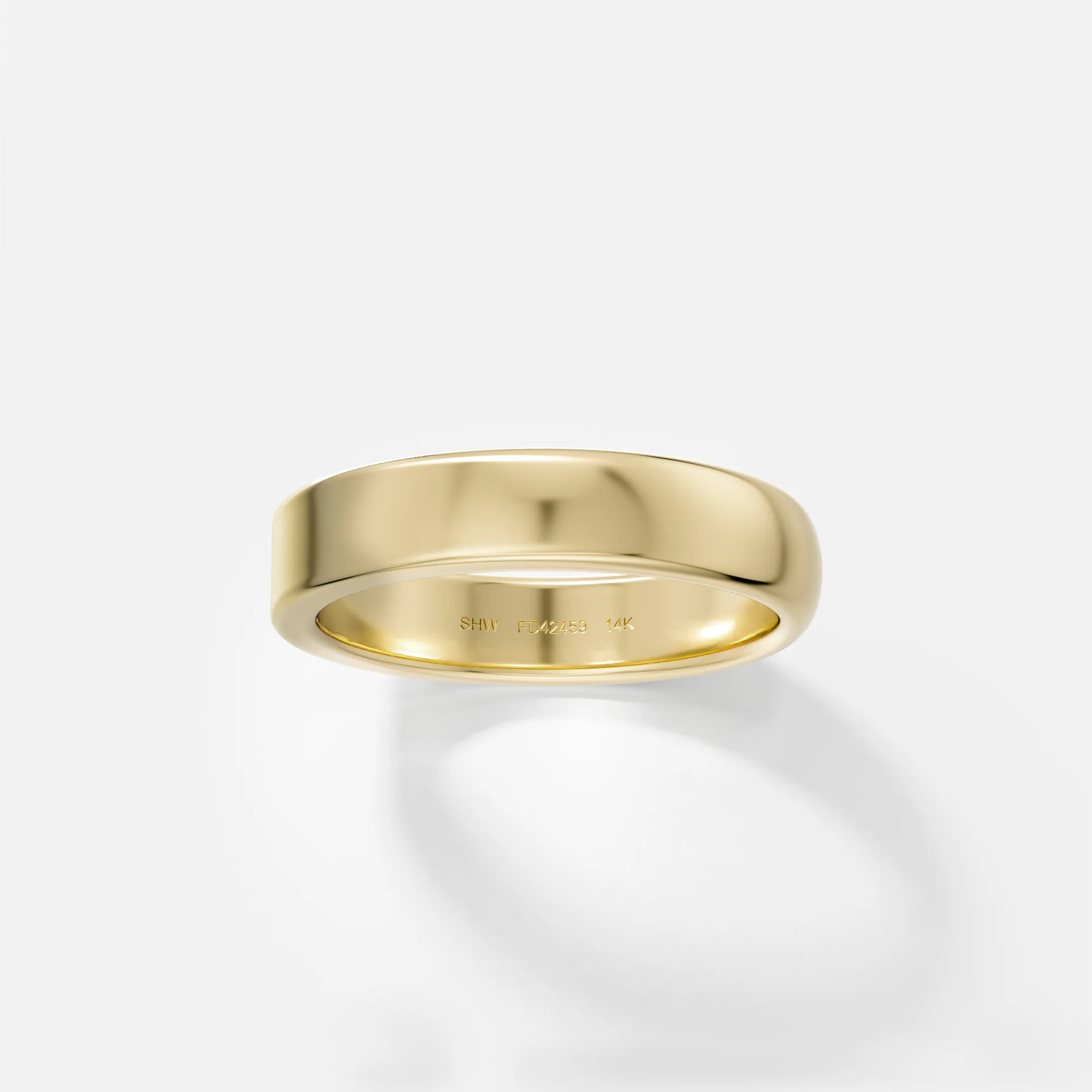 4mm Half Flat and Domed Band