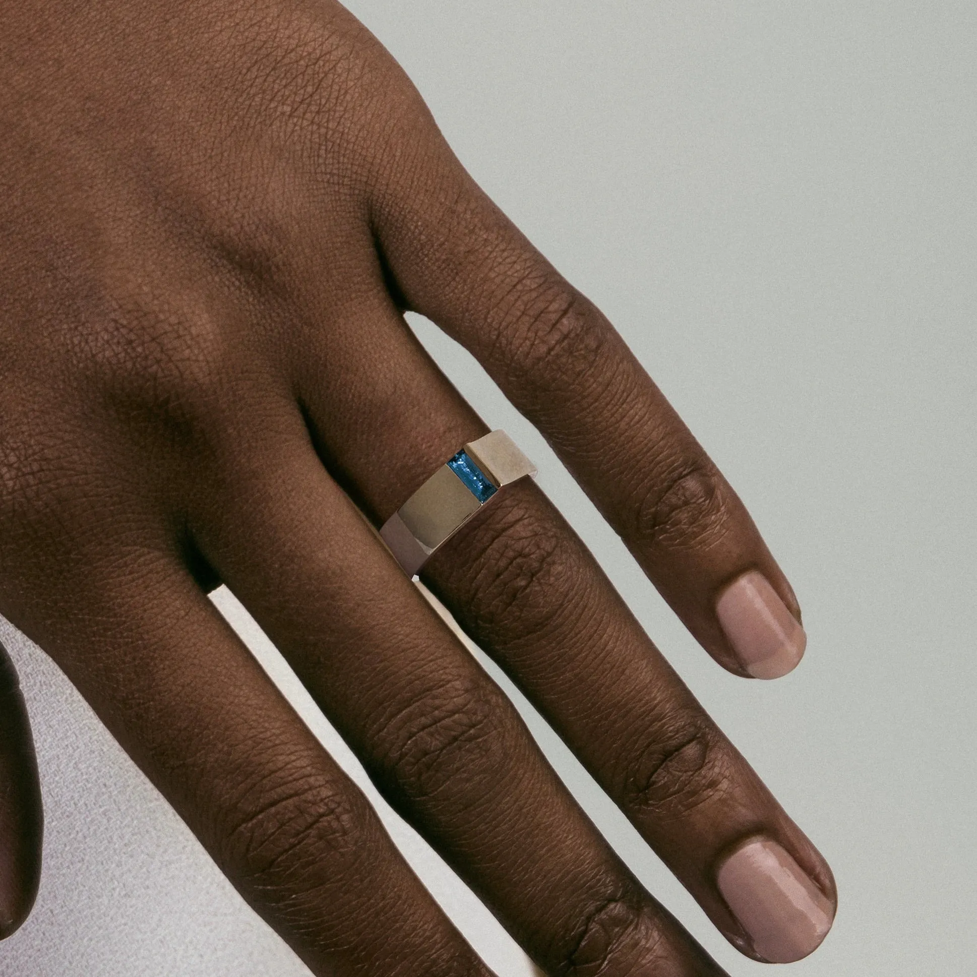5.5mm Braga Ring with Sapphire